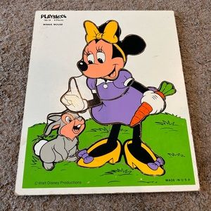 Vintage DISNEY Minnie❤️ Thumper playskool puzzle